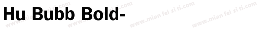 Hu Bubb Bold字体转换